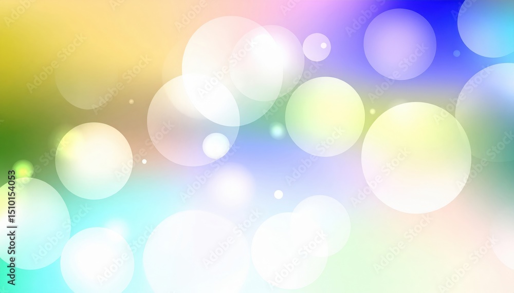 Poster captivating colorful bokeh effects digital background abstract design creative environment vibrant v