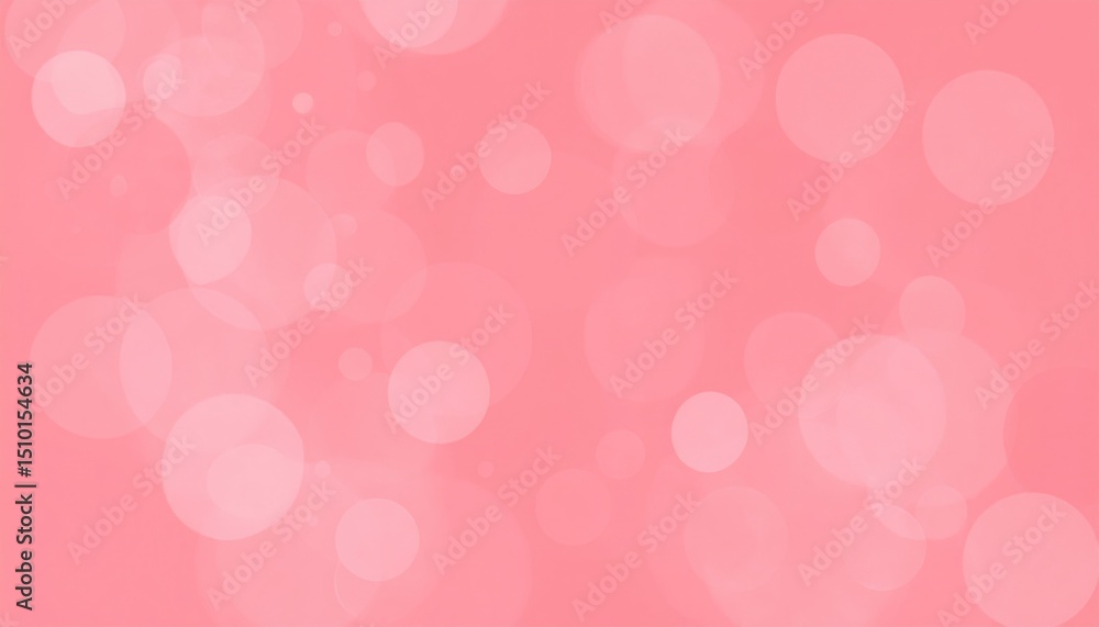 Poster colorful bokeh effect displaying soft pink background abstract art digital creation modern aesthetic
