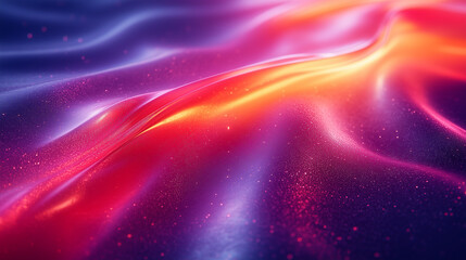 Abstract Gradient Waves with Glittering. Digital Liquid Artwork