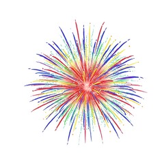 fireworks explosion vector illustration