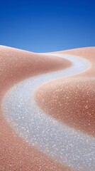 Fototapeta premium Sparkling Sand Dune Path Desert Landscape Serenity Travel