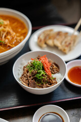 japanese food dining gyoza ramen donburi