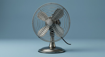 Vintage Desk Fan: Cool Minimalist Product Photography