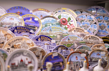 Colorful Collection of Budapest Ceramics Souvenirs
