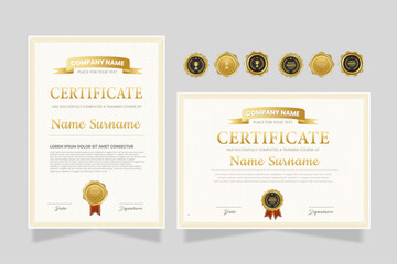 Certificate of appreciation design. Clean certificate template vector
