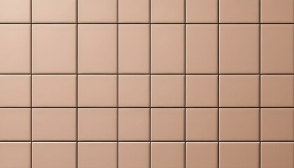 Macro shot of minimalist square tiles in warm nude tones, seamless pattern, realistic lighting.
