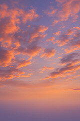 Obraz premium Dreamy Sunset Sky Background with Gradient Horizon