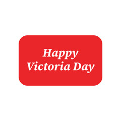 Canadian Happy Victoria Day Badge Icon transparent png