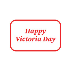 Canadian Happy Victoria Day Badge Icon transparent png