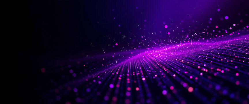 Abstract cyber security theme minimalist on et with glowing points, dark purple gradient color theme, spreading, light and dark color playing in harmony, 