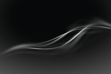 Dynamic Black and White Smoke Abstract Background
