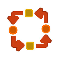 Unique Flat multicolor Vector Icon