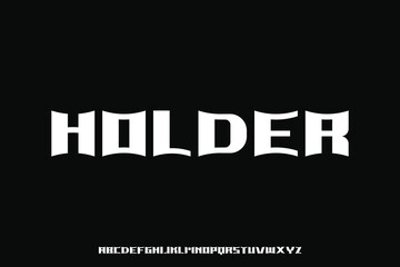 Display alphabet font vector design suitable for headline, poster, logo, magazine and many more