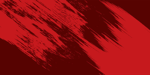 Dark red grunge stripes abstract banner design. Geometric tech vector background