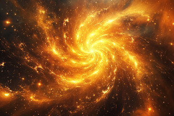 Particle swirl around invisible center