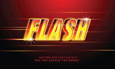 flash with text effect illustration