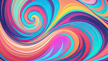 Abstract swirling colorful pattern background