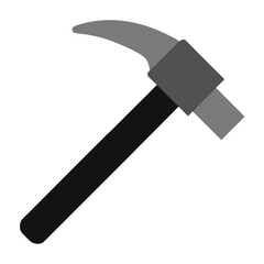 hammer icon isolated on white background