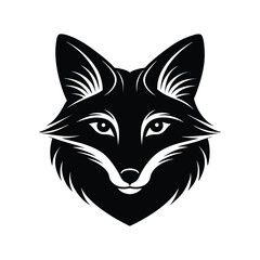 Obraz premium Silhouette art illustration of a cunning fox head.eps