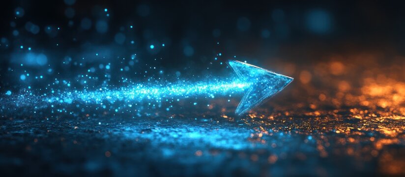 Futuristic arrow of light