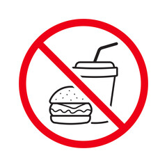 No food or drink allowed symbol