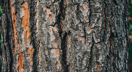 Close up tree bark texture, ideal for use in nature backgrounds, rustic design projects, eco branding, or outdoor-themed websites.
