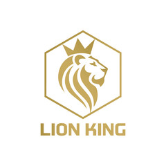 Lion Head logo design template