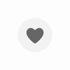 Obraz premium heart favorite button icon sign vector