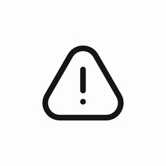triangle exclamation mark icon sign vector