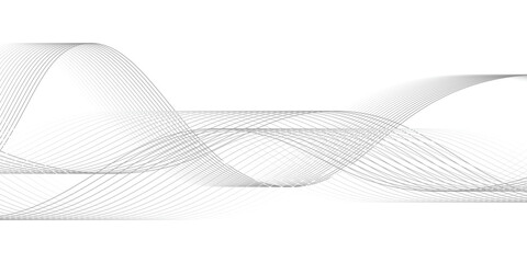 Abstract vector modern background with grey wavy lines and particles. EPS10