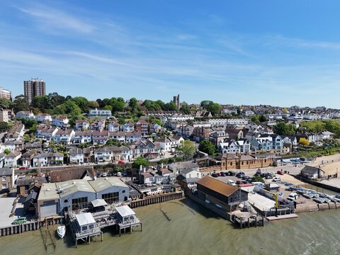 .Old Leigh on sea Essex UK drone,aeria