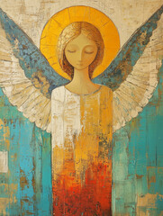 angel - icon painting