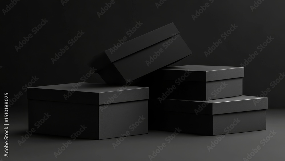 Poster the elegant black podium features a square design, making it perfect for showcasing products in a vi
