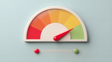 Credit Score Meter Pointing to Green Zone, Excellent Credit Rating, Financial Health Indicator, Personal Finance Success, Creditworthiness, Loan Approval Readiness, Fiscal Responsibility
