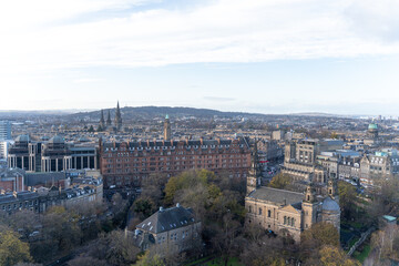 Fototapeta premium Cityscape of Historic Architecture in Edinburgh