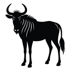 wildebeest vector