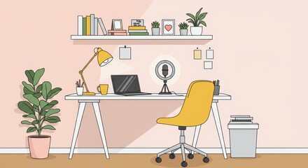 Cozy Home Office Workspace Setup