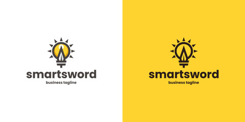 Fototapeta premium creative sword logo vector