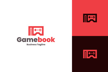 game book logo vector
