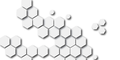  white and gray hexagon pattern line paper creative decorative elementgeometric honeycomb texture white background. 