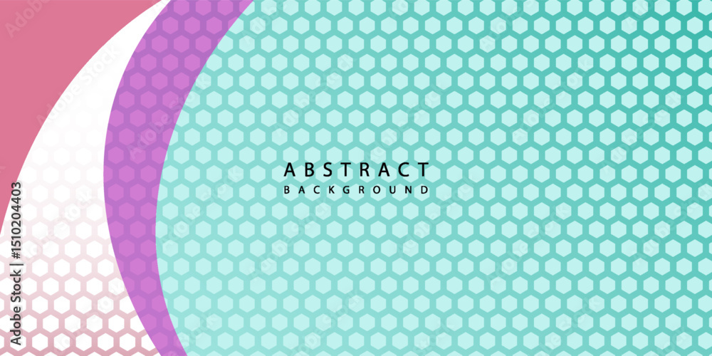 Poster paper layer circle red abstract background. curves and hexagon use for banner, cover, poster, wallpa