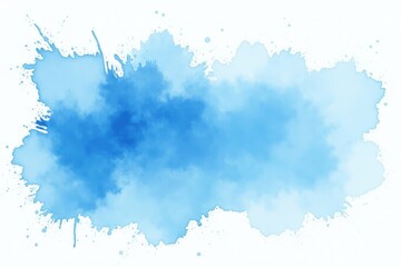 Obraz premium Vibrant Blue Watercolor Splash Abstract Art Texture