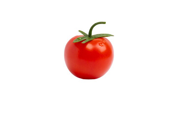 Single cherry tomato – PNG, front view, isolated on transparent background