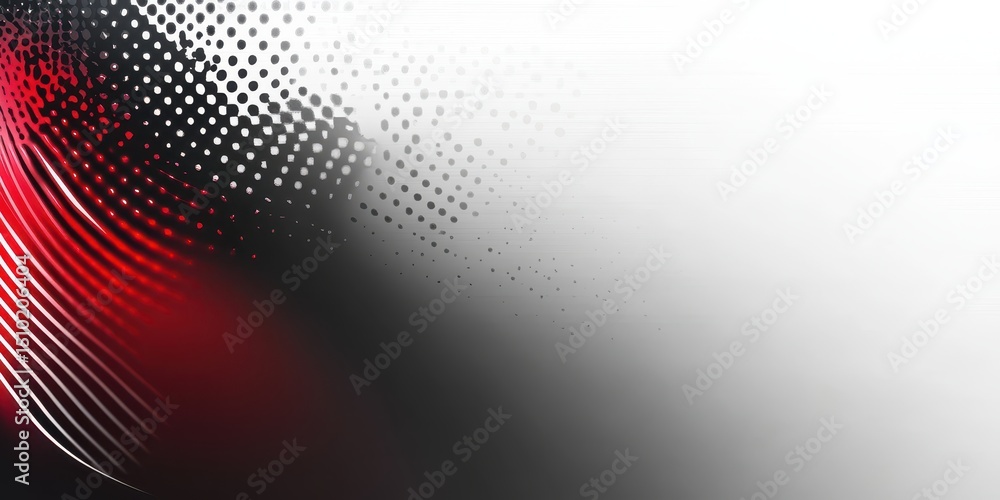Poster abstract halftone background: a dynamic composition showcasing a blend of curved lines, dots, and gr