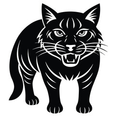 wild cat vector