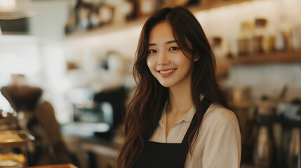 Baristas focused on preparing coffee orders behind the counter in a modern caf&eacute;, creating beverages in a fast-paced and professional environment.