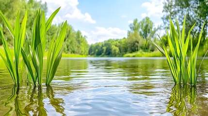 Fototapeta premium Riverside Reeds