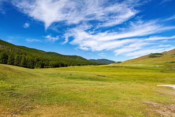 The endless landscape of Mongolia	