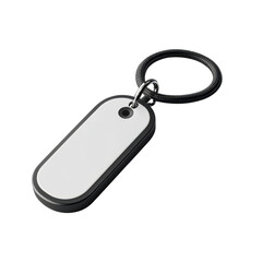 Fototapeta premium Modern Minimalist Keychain Device - Sleek Design isolated on white background