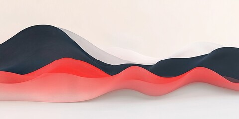 Abstract Flowing Lines: A digitally crafted abstract composition of undulating, layered lines in various colors, creating a sense of fluid movement and dynamic energy.